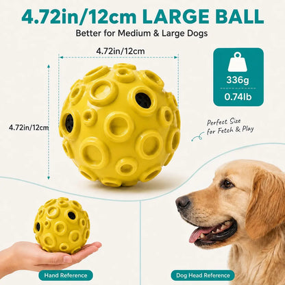 Interactive Floating Dog Ball - 4.72-Inch TPR Toy for Medium and Large Dogs, Ideal for Outdoor Fetch, Water Play, and Exercise