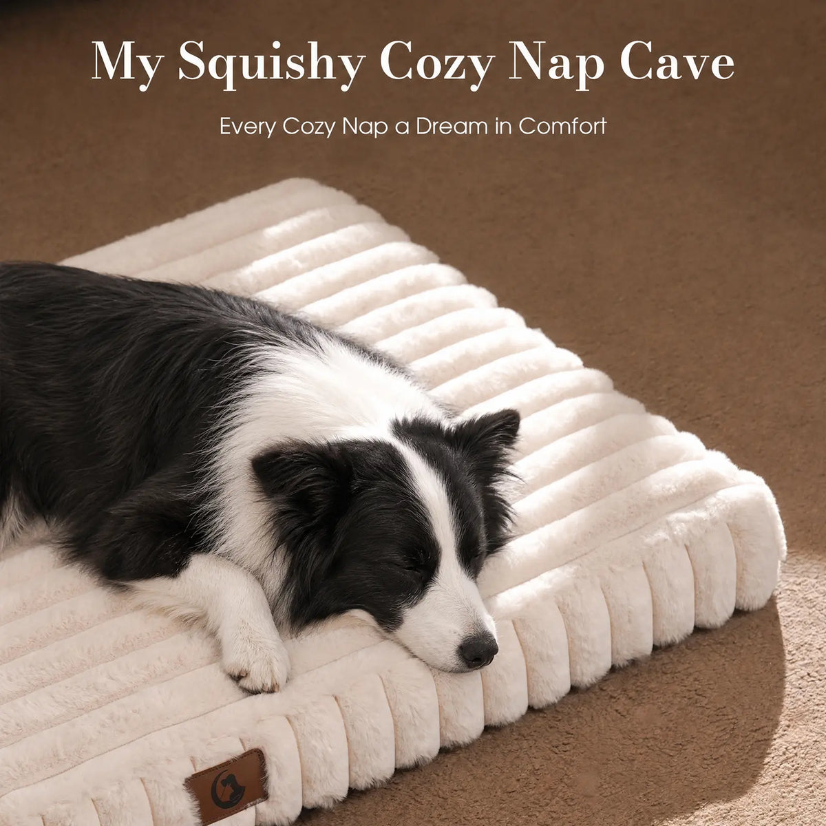 Sohochic Cozila Modern Washable Orthopedic Dog Bed with Egg Crate Foam, Waterproof Liner, and Non-Slip Bottom - Enhanced Comfort and Weight Distribution for Medium and Large Dogs, Ideal for Home and Outdoor Use