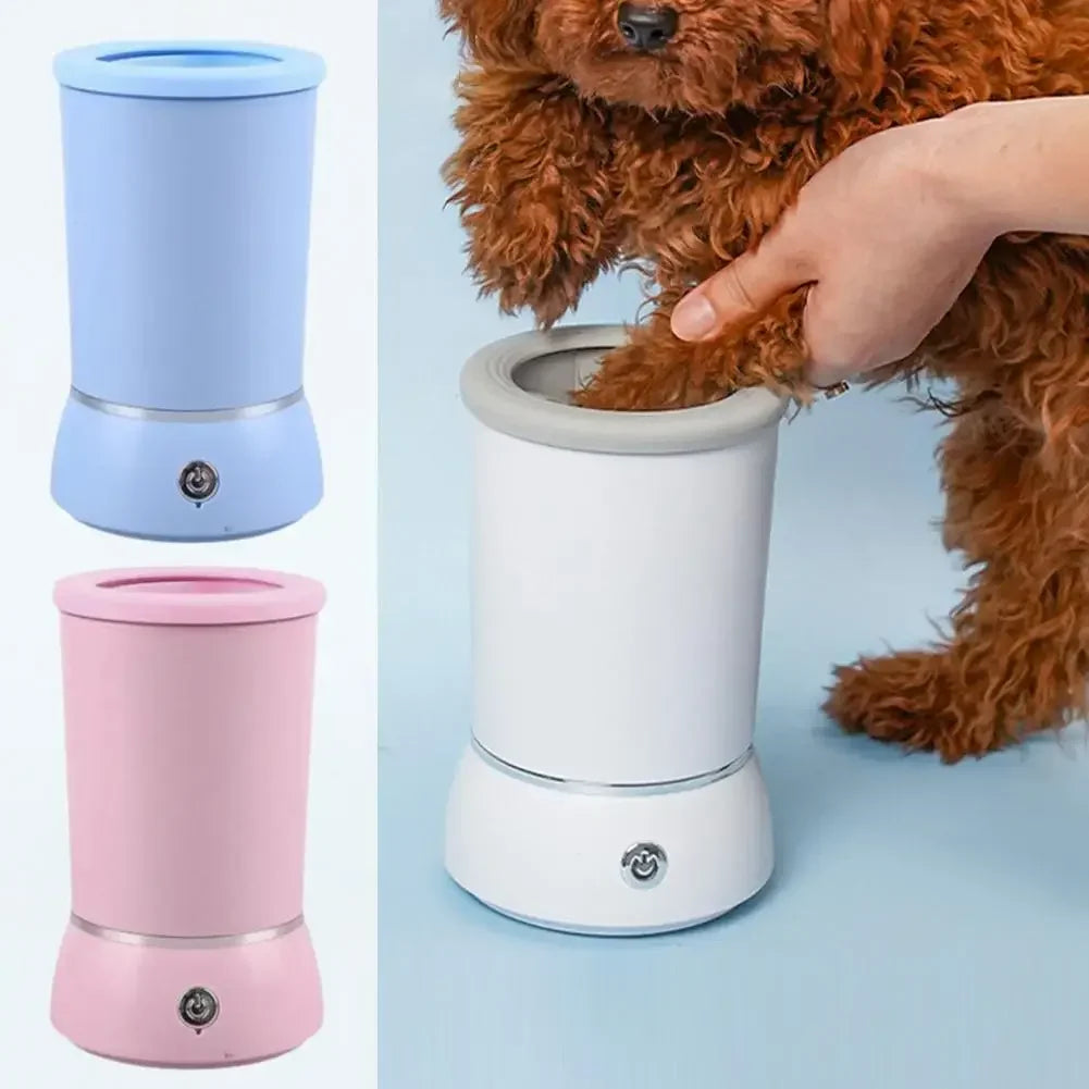 Electric Automatic Dog Paw Cleaner and Massager with USB Charging for Small, Medium, and Large Dogs