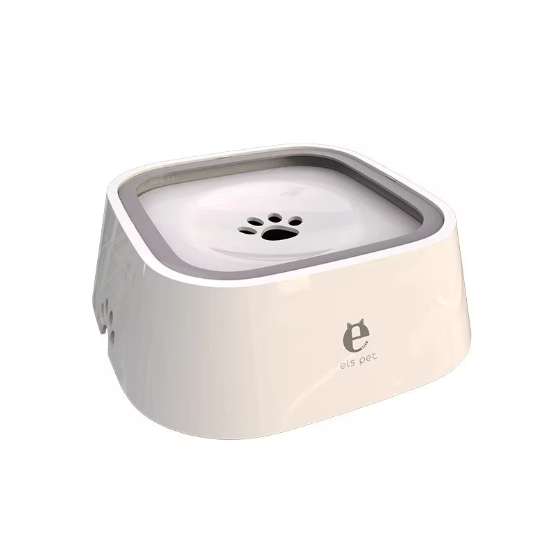 Floating Non-Spill Dog and Cat Water Bowl Dispenser with Anti-Overflow Design