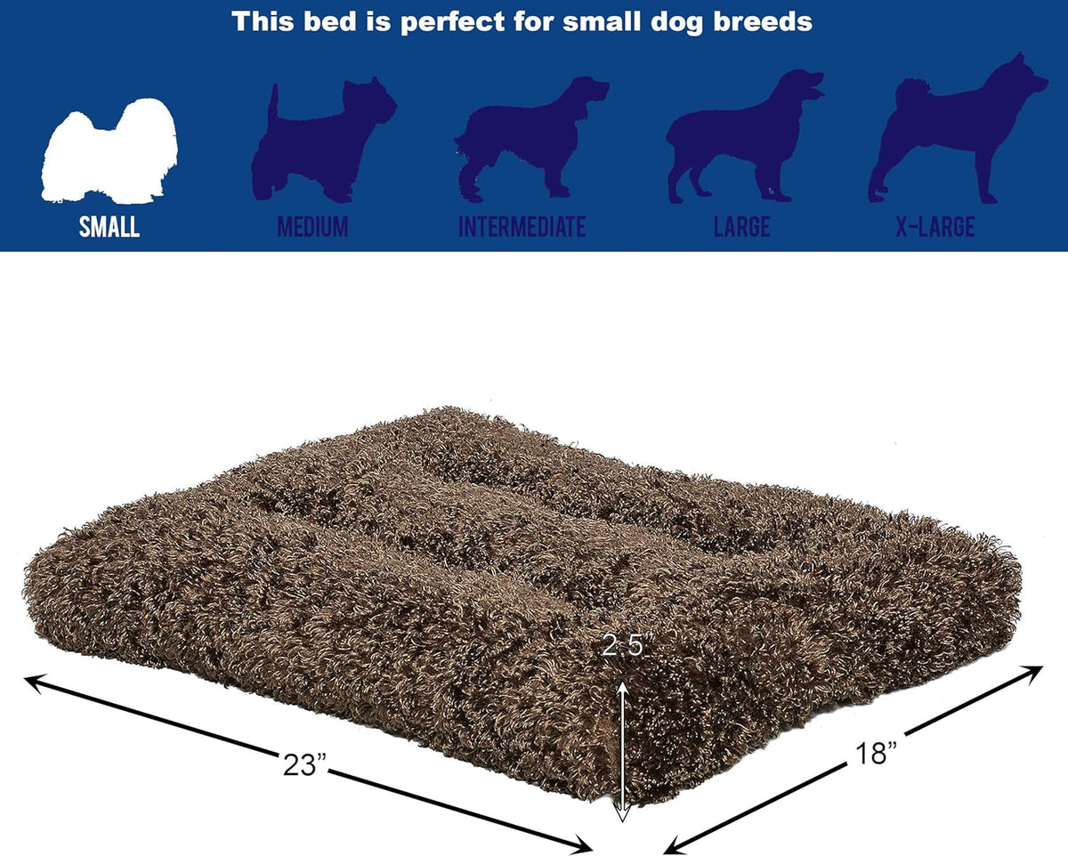 Deluxe Coco Chic Pet Bed - Ultra-Soft, Overstuffed, and Machine Washable for 24-Inch Crates