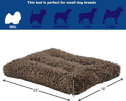 Deluxe Coco Chic Pet Bed - Ultra-Soft, Overstuffed, and Machine Washable for 24-Inch Crates