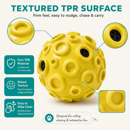 Interactive Floating Dog Ball - 4.72-Inch TPR Toy for Medium and Large Dogs, Ideal for Outdoor Fetch, Water Play, and Exercise