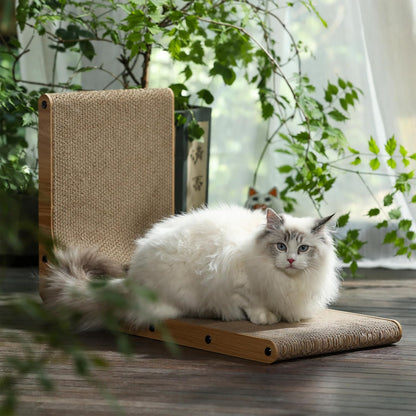L-Shaped Cat Scratching Pad, 26.8 Inches - Ideal for Indoor Cats