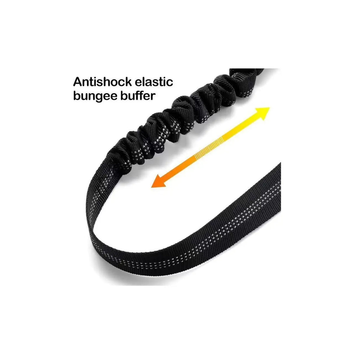 Dog Car Seat Belt - Enhanced Elastic Cushioning 3-in-1 Multifunctional Pet Safety Leash with Reflective Nylon, Adjustable Restraint Strap, 360° Rotating Metal Buckle, and Universal Car Clip for Medium Dogs, Perfect for Long Journeys and Camping