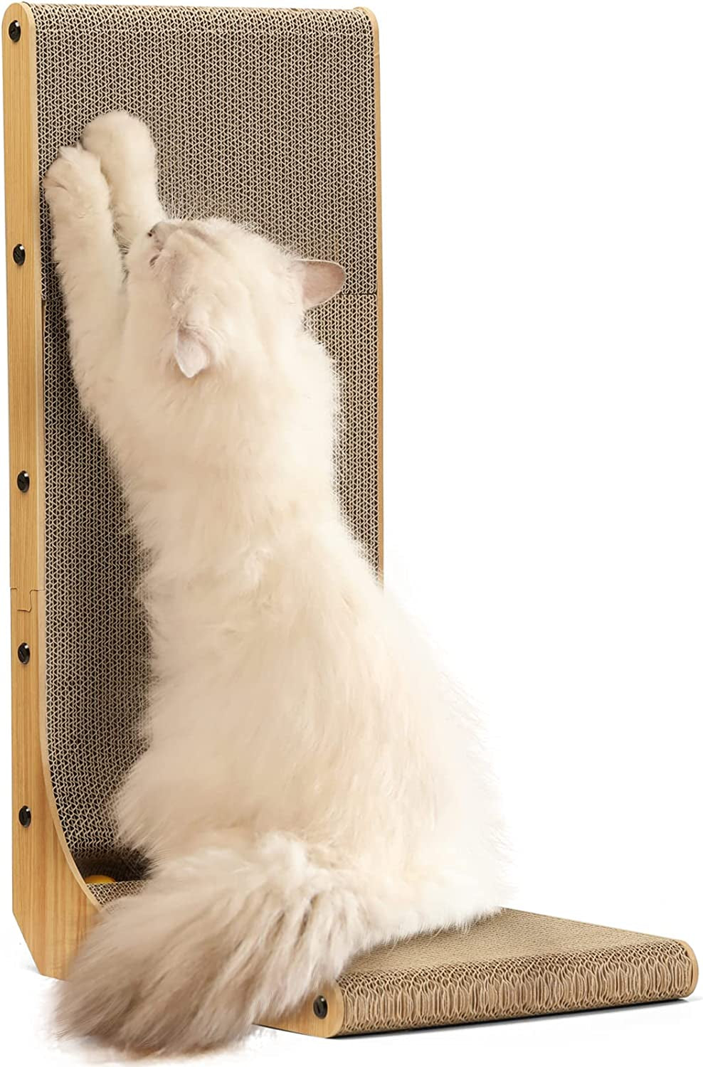 L-Shaped Cat Scratching Pad, 26.8 Inches - Ideal for Indoor Cats