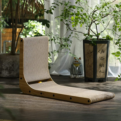 L-Shaped Cat Scratching Pad, 26.8 Inches - Ideal for Indoor Cats