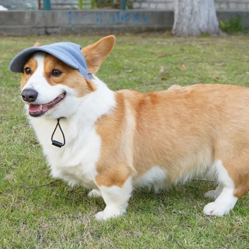 Adjustable Dog Baseball Cap - Breathable Soft Parent-Child Hat with Ear Holes for Sun Protection and Hiking