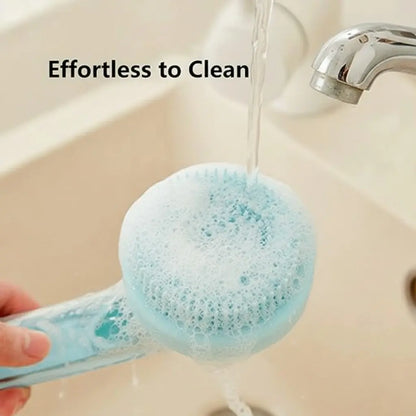 2026 Advanced 2-In-1 Pet Bathing and Grooming Brush with Built-In Shampoo Dispenser, Ergonomic Non-Slip Handle, and Deshedding Tools for Optimal Dog and Cat Care, Enhances Fur Cleaning and Circulation for Home Use