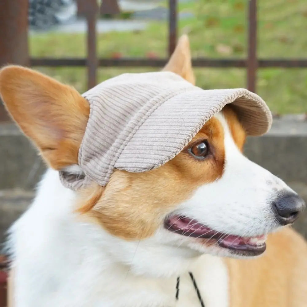 Adjustable Dog Baseball Cap - Breathable Soft Parent-Child Hat with Ear Holes for Sun Protection and Hiking