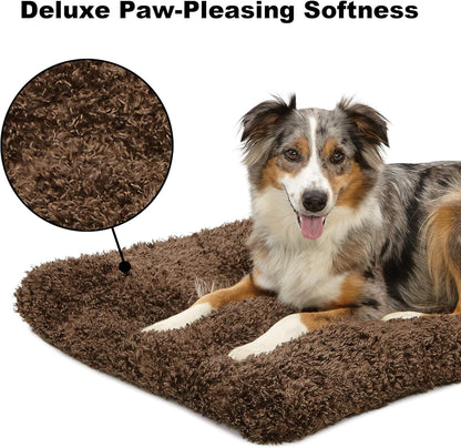 Deluxe Coco Chic Pet Bed - Ultra-Soft, Overstuffed, and Machine Washable for 24-Inch Crates